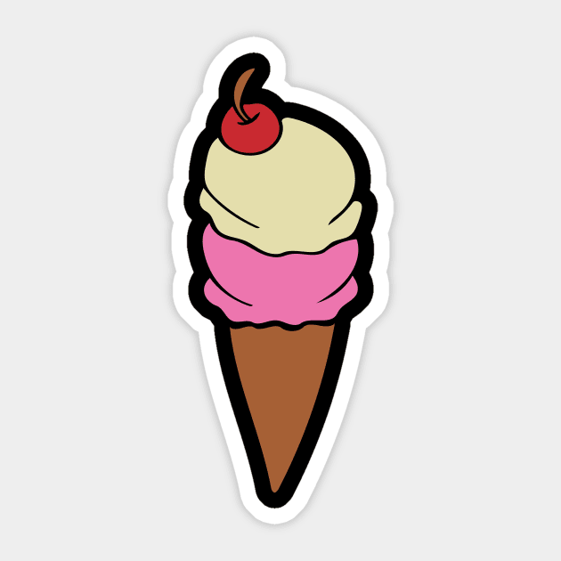 Ice Cream Cone Sticker by bubbsnugg